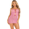 Leg Avenue - Robe Coeur & Noeuds Rose Taille Unique